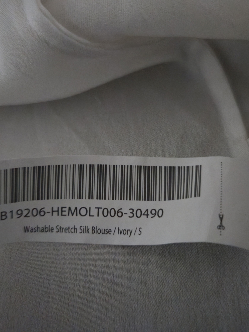 Quince Washable Stretch Silk BlouseIvory Ivory Size Small EUC - Picture 11 of 13